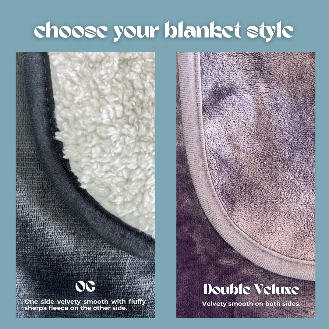 Waterproof Splash Blanket Purple Smoke Double Veluxe